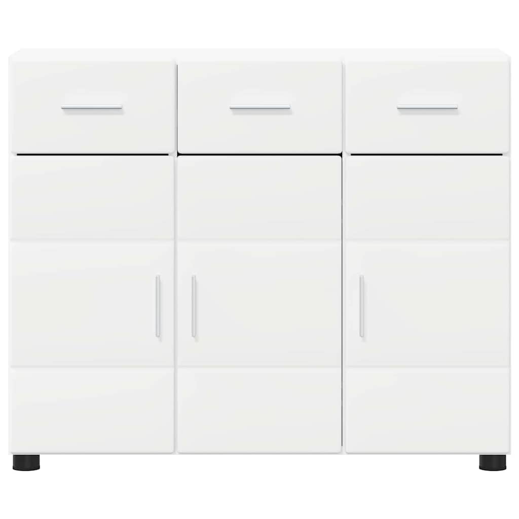 Dressoir met plank Wit 88,5 x 30,5 x 73 cm Bewerkt hout