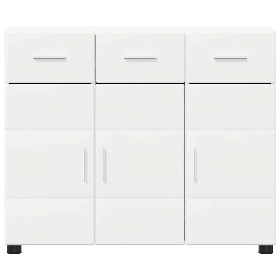 Dressoir met plank Wit 88,5 x 30,5 x 73 cm Bewerkt hout