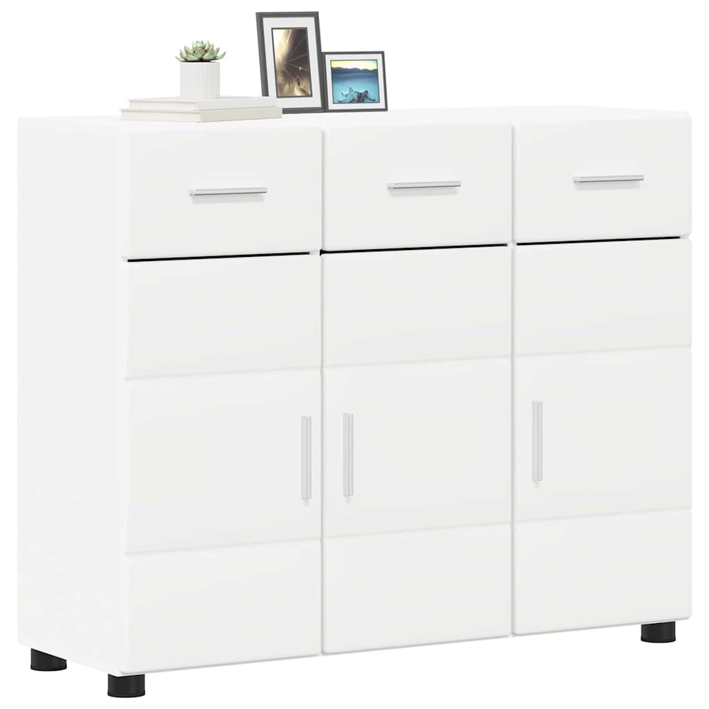 Dressoir met plank Wit 88,5 x 30,5 x 73 cm Bewerkt hout