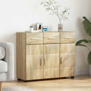 Dressoir Sonoma eiken 88,5x30,5x73 cm bewerkt hout