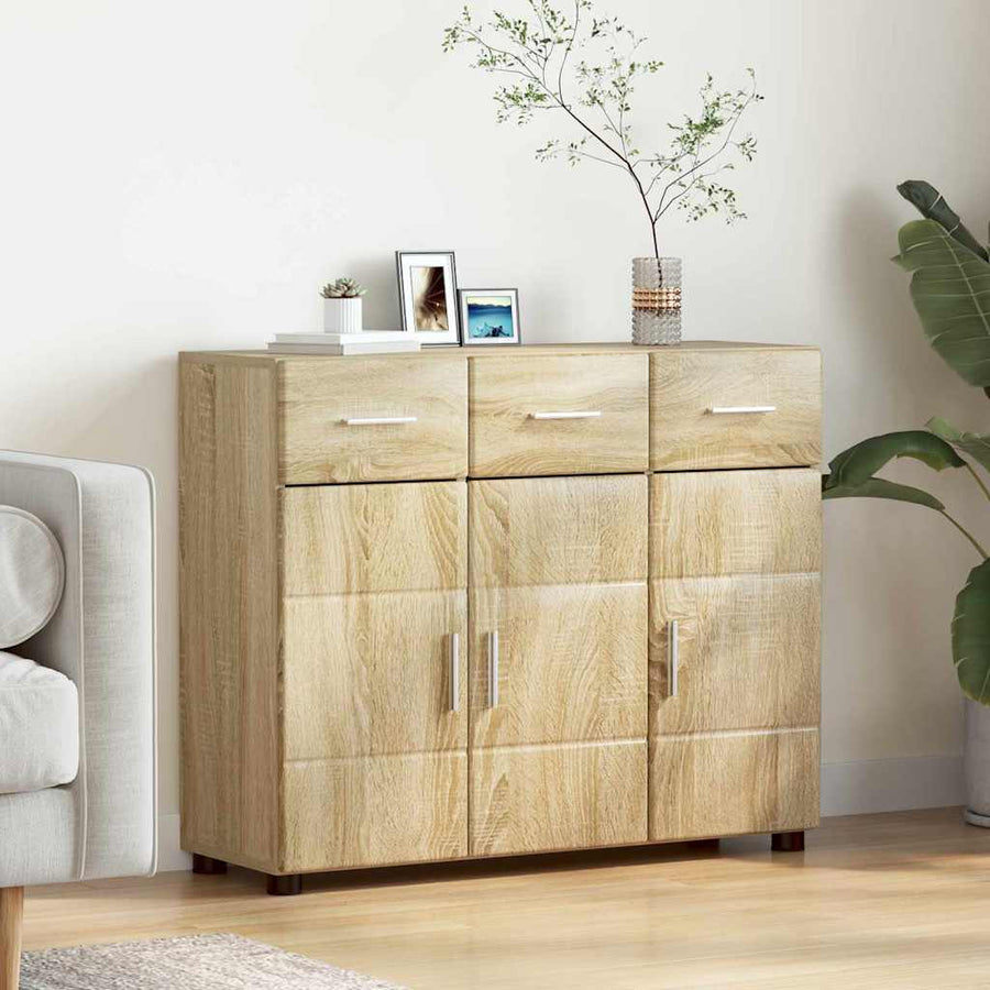 Dressoir Sonoma Eiken 88,5 x 30,5 x 73 cm Bewerkt hout