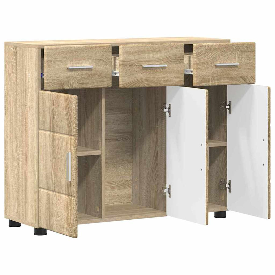 Dressoir Sonoma Eiken 88,5 x 30,5 x 73 cm Bewerkt hout
