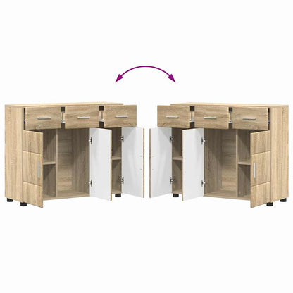 Dressoir Sonoma Eiken 88,5 x 30,5 x 73 cm Bewerkt hout