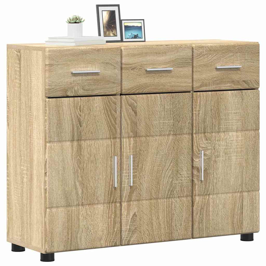 Dressoir Sonoma Eiken 88,5 x 30,5 x 73 cm Bewerkt hout