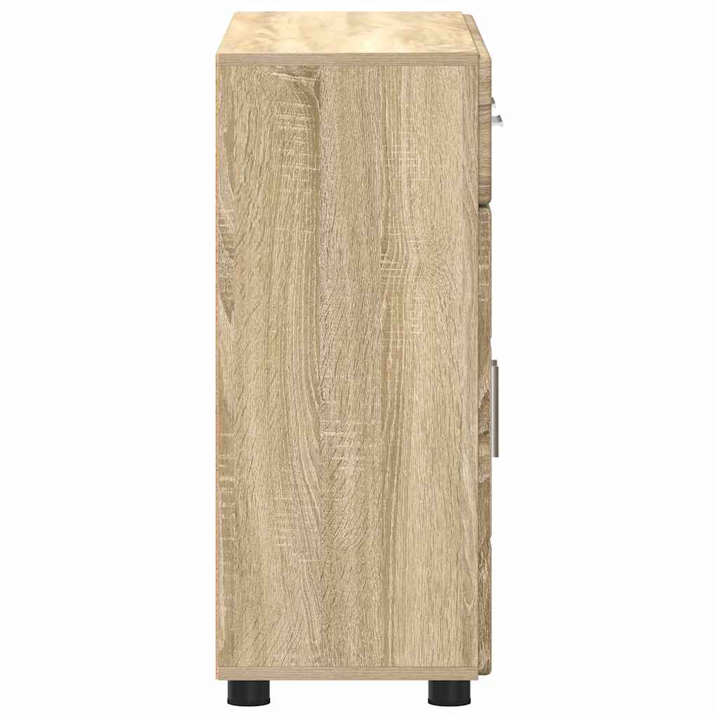 Dressoir Sonoma Eiken 88,5 x 30,5 x 73 cm Bewerkt hout