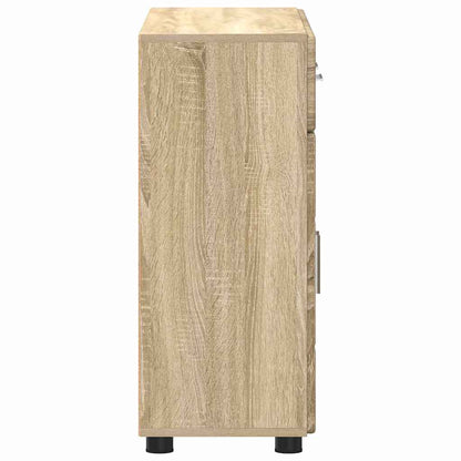 Dressoir Sonoma Eiken 88,5 x 30,5 x 73 cm Bewerkt hout