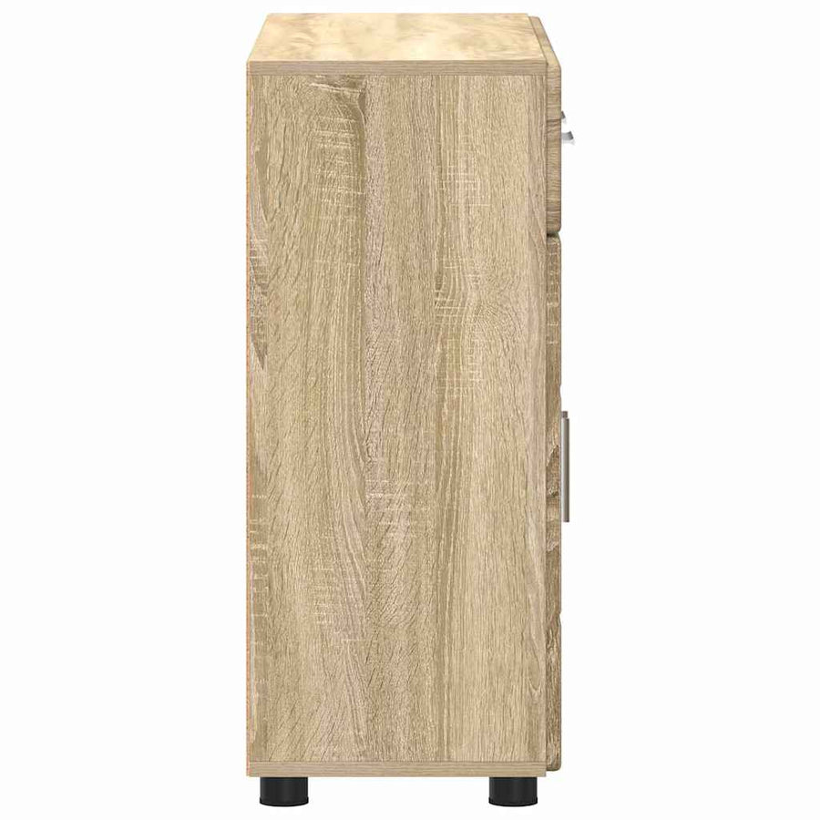 Dressoir Sonoma Eiken 88,5 x 30,5 x 73 cm Bewerkt hout