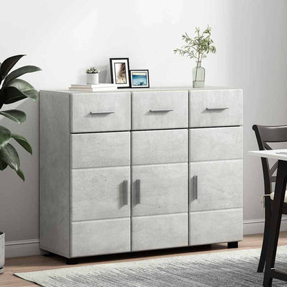 Dressoir FLORIN Beton Grijs 88,5 x 30,5 x 73 cm Bewerkt hout