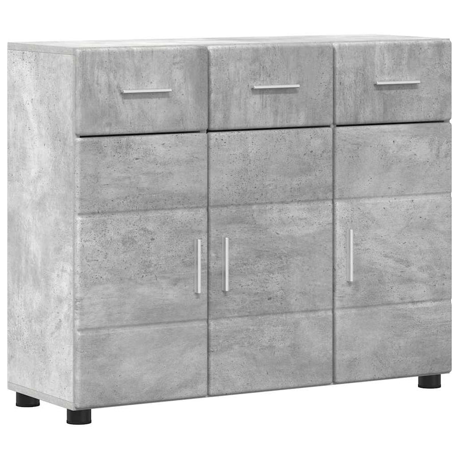 Dressoir FLORIN Beton Grijs 88,5 x 30,5 x 73 cm Bewerkt hout