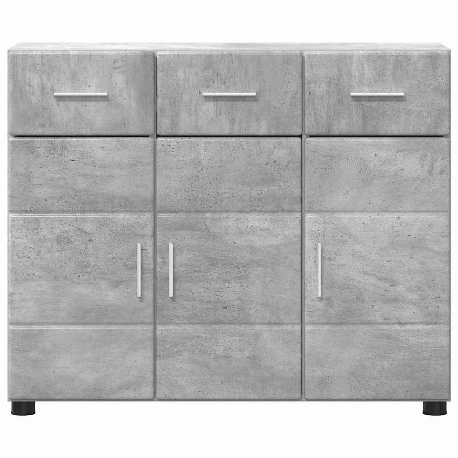 Dressoir FLORIN Beton Grijs 88,5 x 30,5 x 73 cm Bewerkt hout