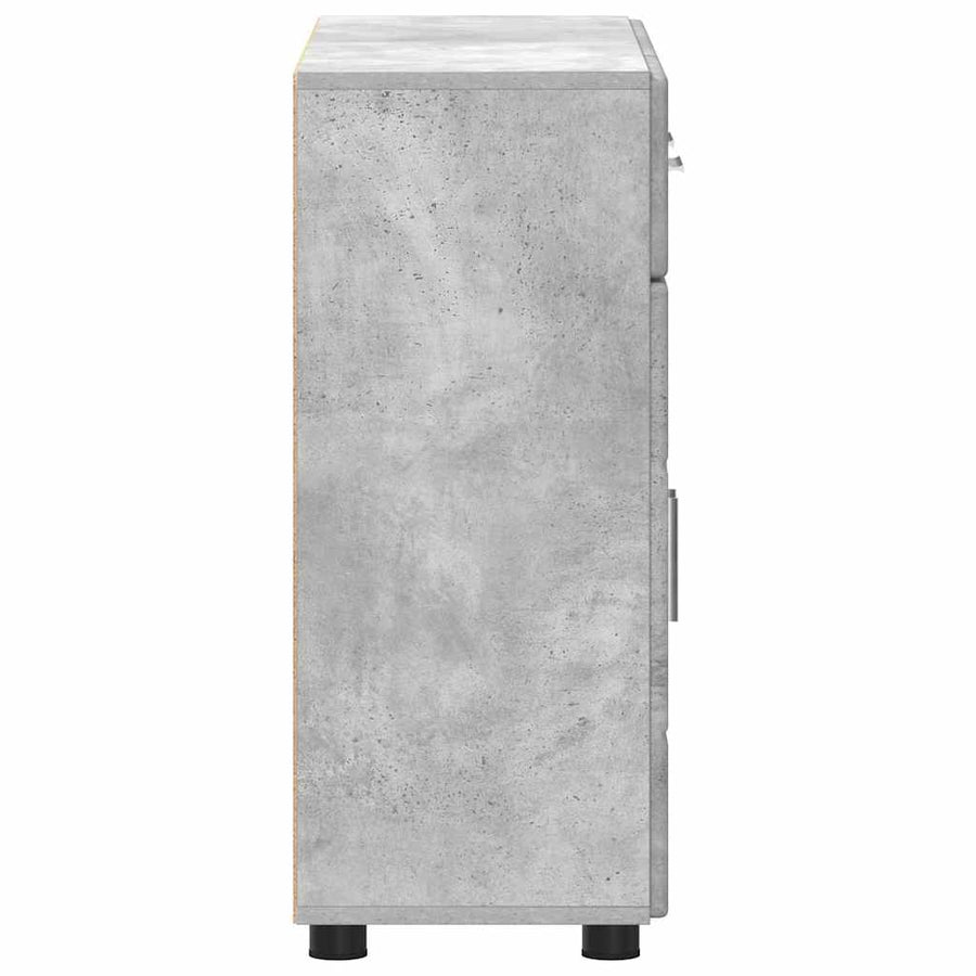 Dressoir FLORIN Beton Grijs 88,5 x 30,5 x 73 cm Bewerkt hout