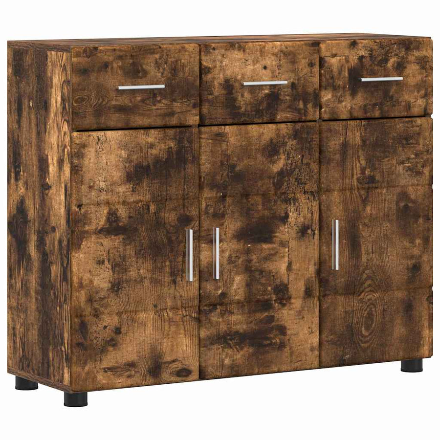 Dressoir Gerookt eiken 88,5 x 30,5 x 73 cm Bewerkt hout