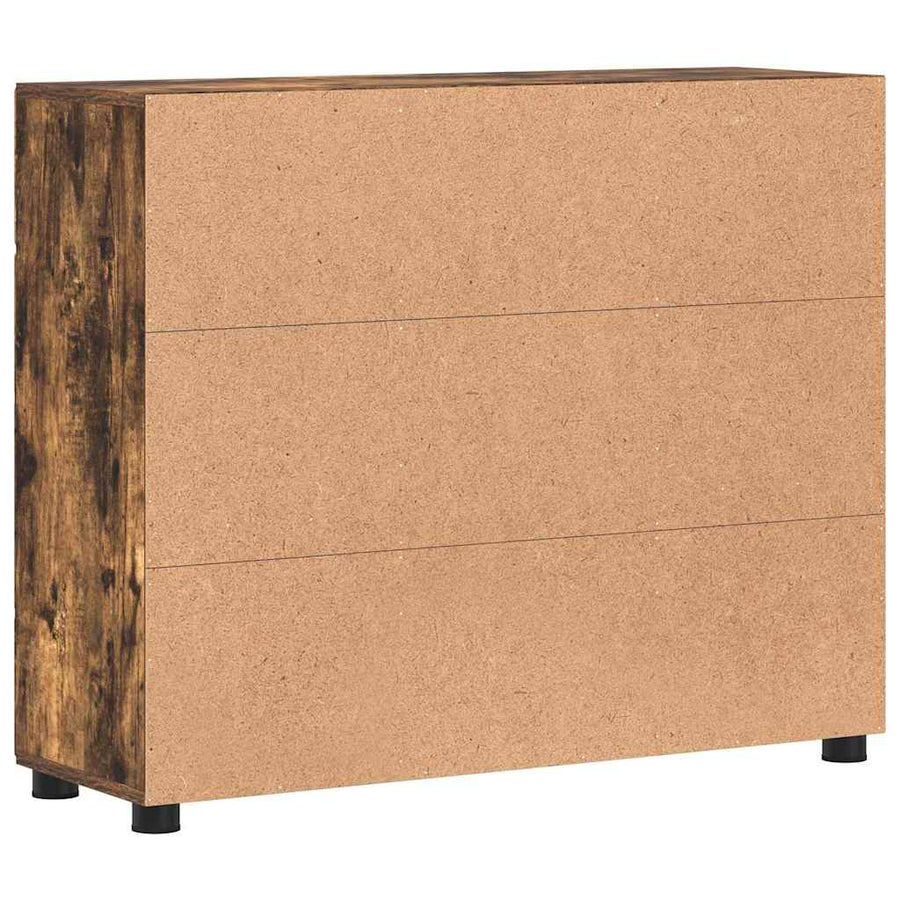 Dressoir Gerookt eiken 88,5 x 30,5 x 73 cm Bewerkt hout