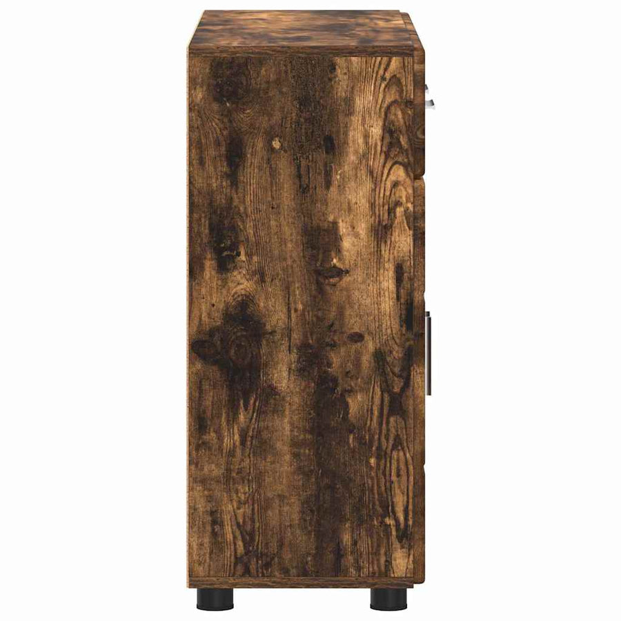 Dressoir Gerookt eiken 88,5 x 30,5 x 73 cm Bewerkt hout