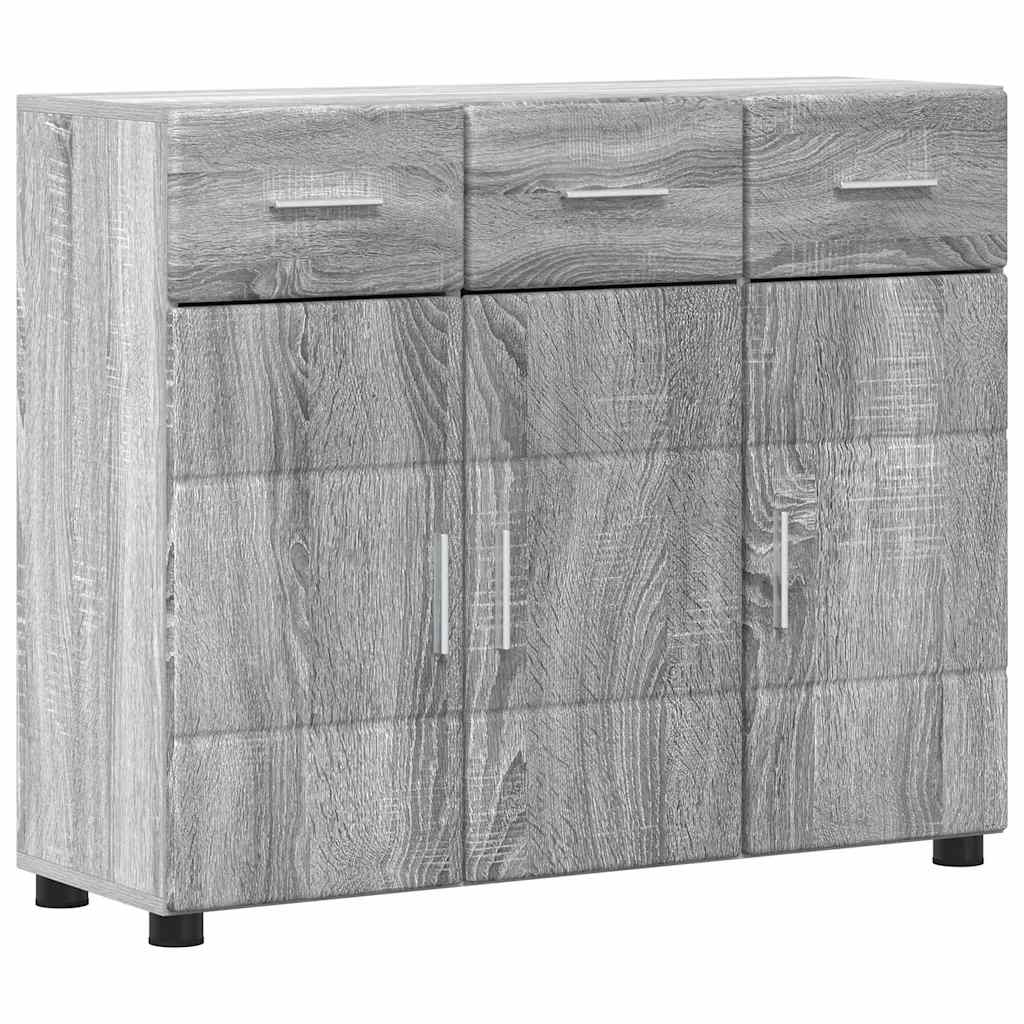 Dressoir Grijs Sonoma 88,5 x 30,5 x 73 cm Bewerkt hout