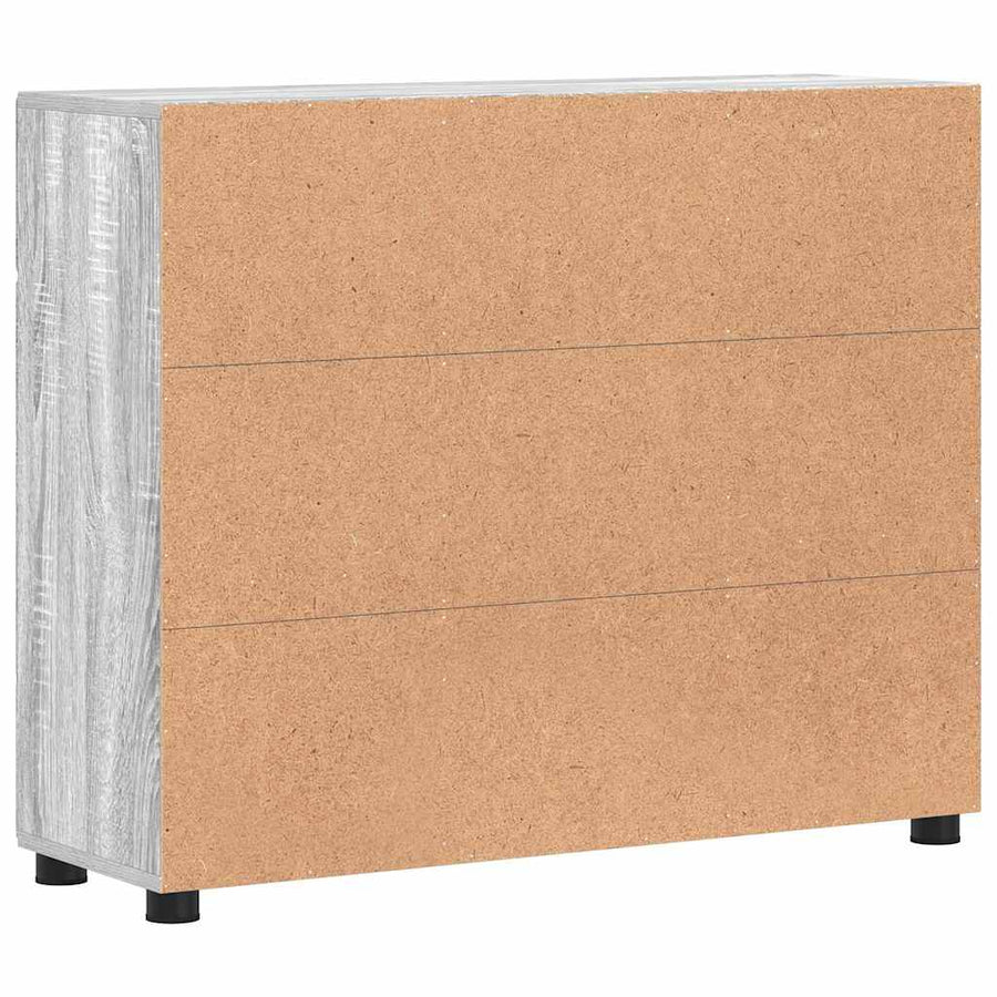 Dressoir Grijs Sonoma 88,5 x 30,5 x 73 cm Bewerkt hout