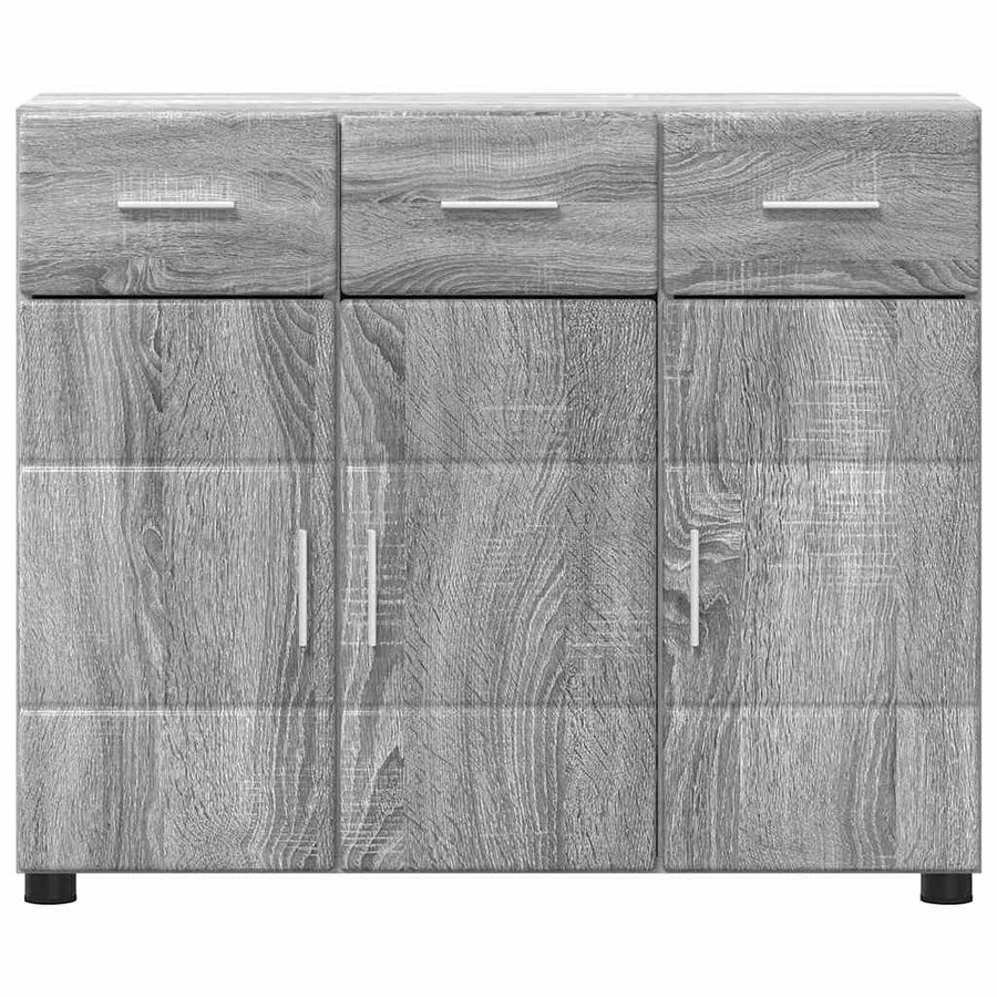Dressoir Grijs Sonoma 88,5 x 30,5 x 73 cm Bewerkt hout