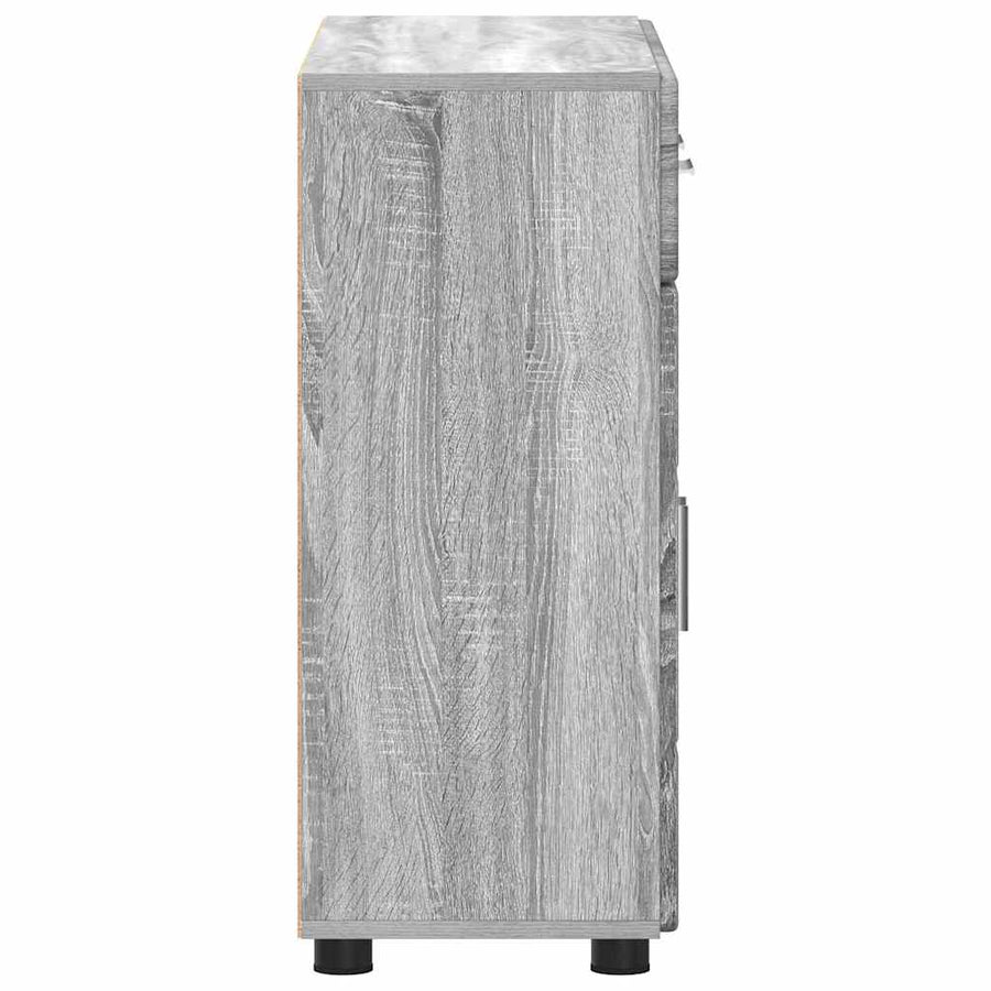 Dressoir Grijs Sonoma 88,5 x 30,5 x 73 cm Bewerkt hout