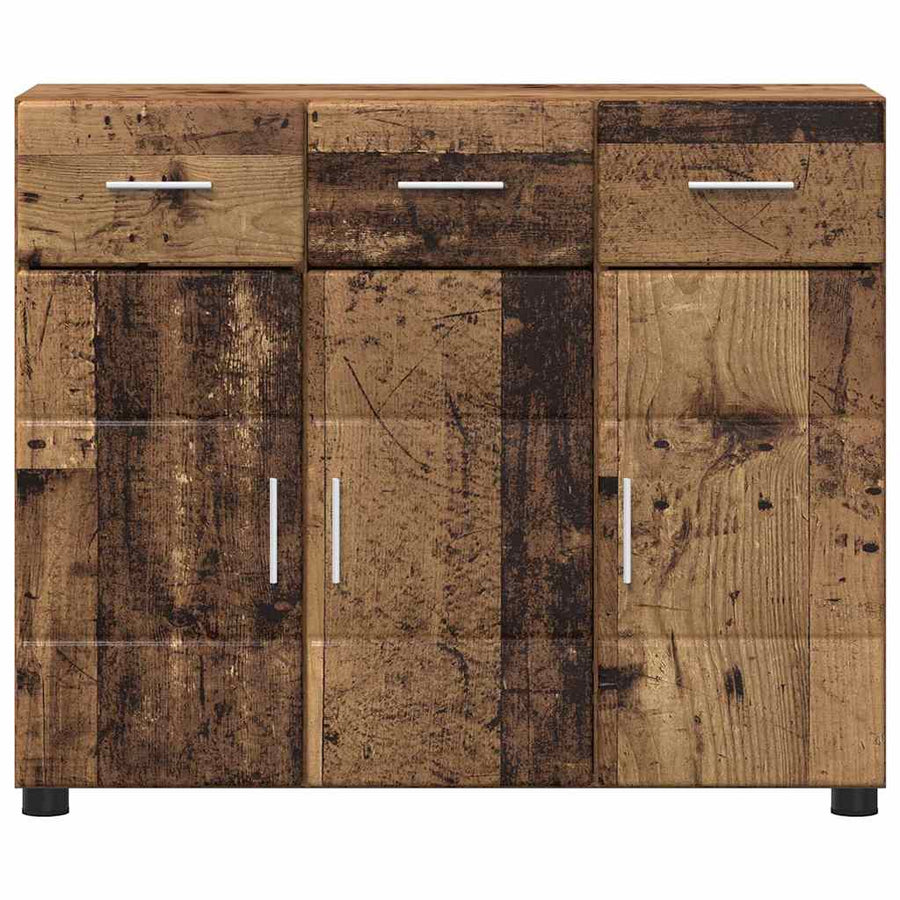 Dressoir met plank Oudhout 88,5 x 30,5 x 73 cm Bewerkt hout