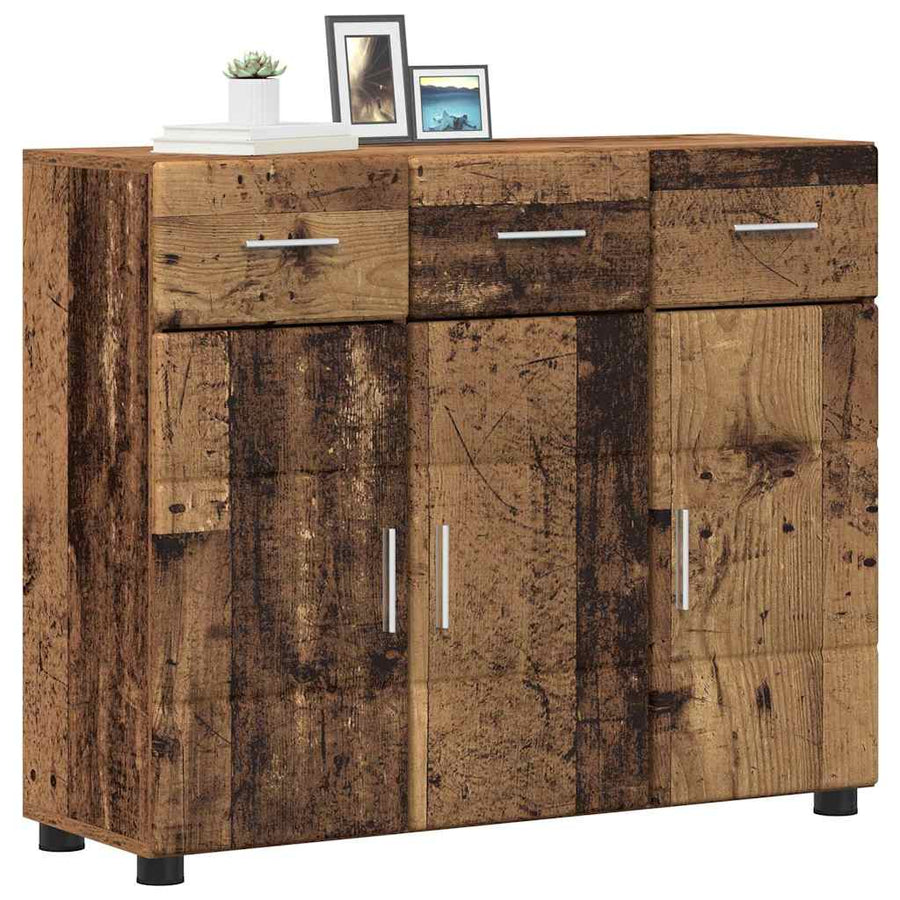 Dressoir met plank Oudhout 88,5 x 30,5 x 73 cm Bewerkt hout
