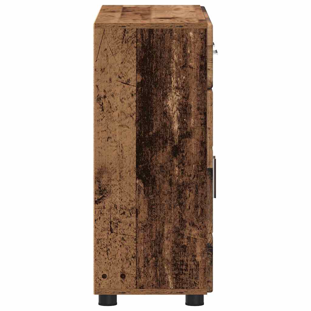 Dressoir met plank Oudhout 88,5 x 30,5 x 73 cm Bewerkt hout