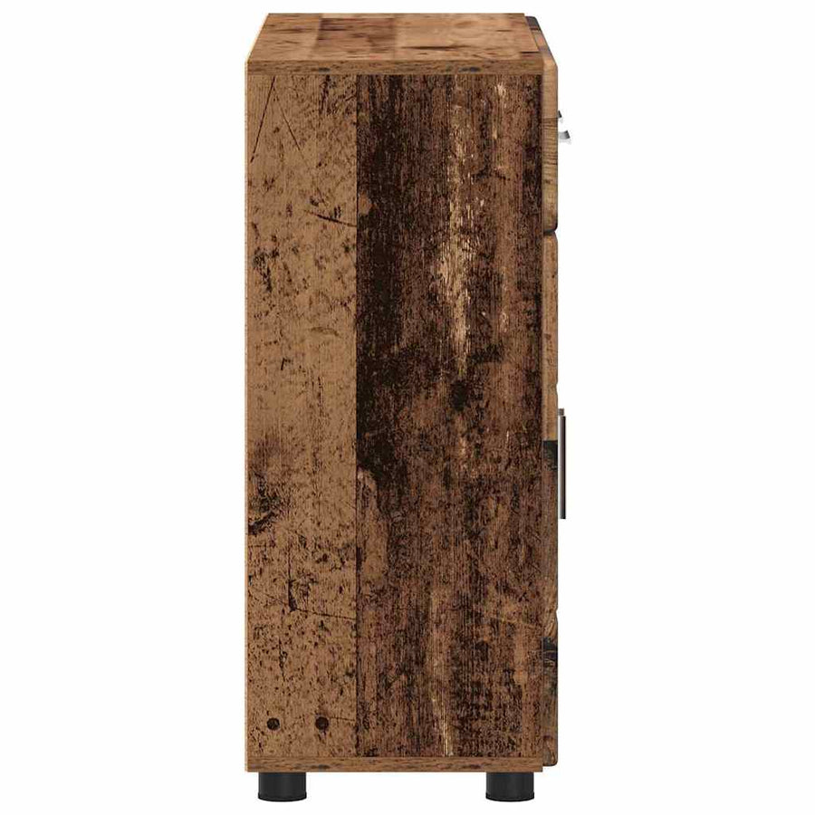 Dressoir met plank Oudhout 88,5 x 30,5 x 73 cm Bewerkt hout
