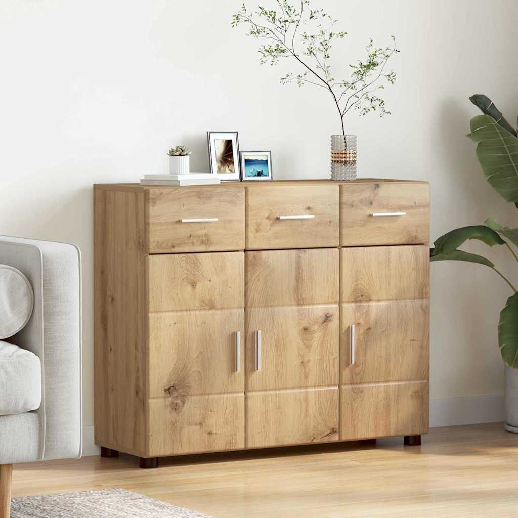Dressoir Artisan Eiken 88,5 x 30,5 x 73 cm Bewerkt hout