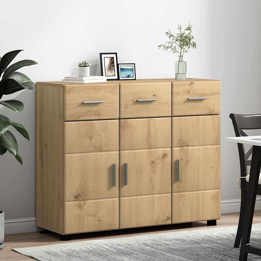 Dressoir Artisan Eiken 88,5 x 30,5 x 73 cm Bewerkt hout