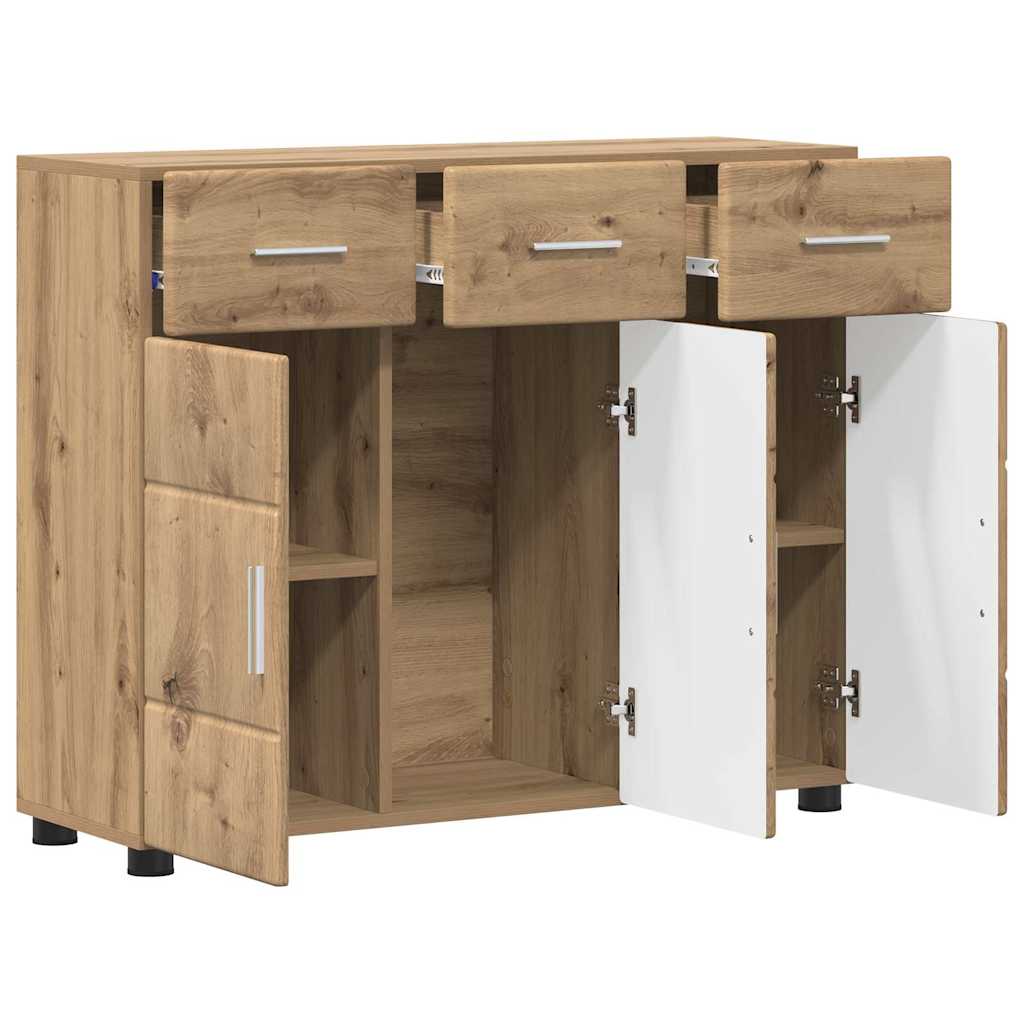 Dressoir Artisan Eiken 88,5 x 30,5 x 73 cm Bewerkt hout