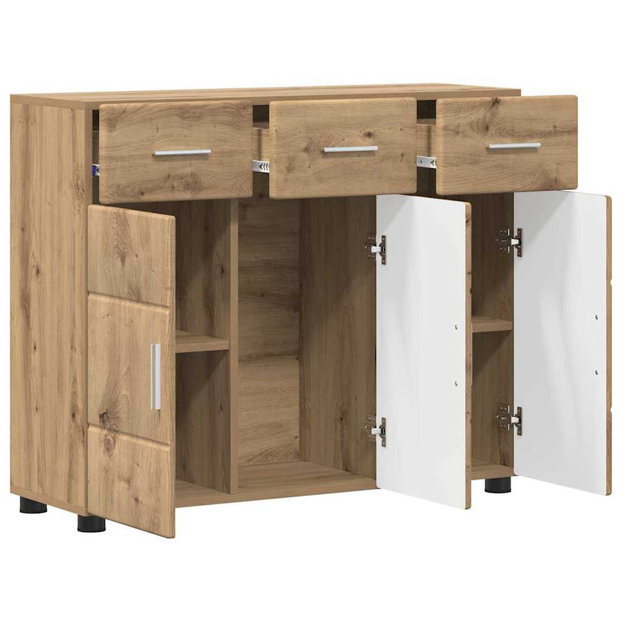 Dressoir Artisan Eiken 88,5 x 30,5 x 73 cm Bewerkt hout