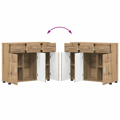 Dressoir Artisan Eiken 88,5 x 30,5 x 73 cm Bewerkt hout