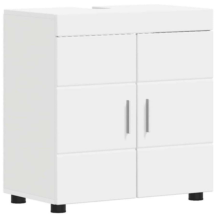 Badkamerkastenset TULUM Wit 60 x 34 x 63 cm Bewerkt hout