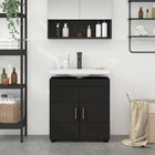 Badkamerkastenset Tulum 60x34x63 cm bewerkt hout zwart