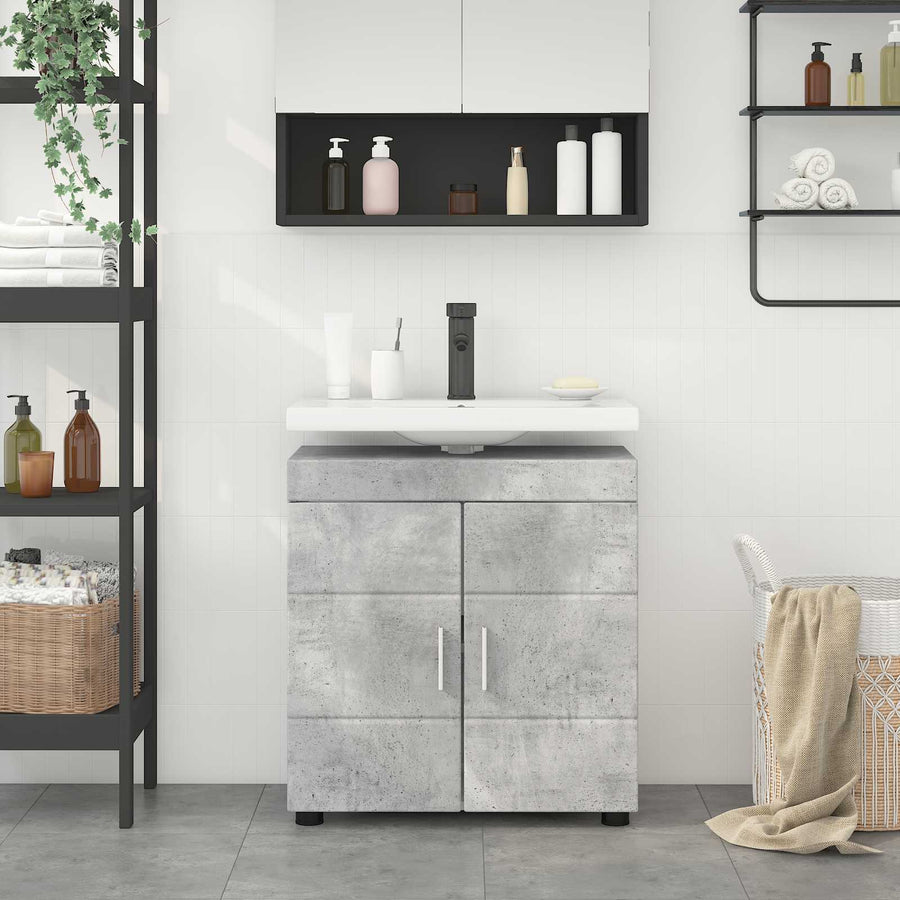 Badkamerkastenset met opslag TULUM Beton Grijs 60 x 34 x 63 cm