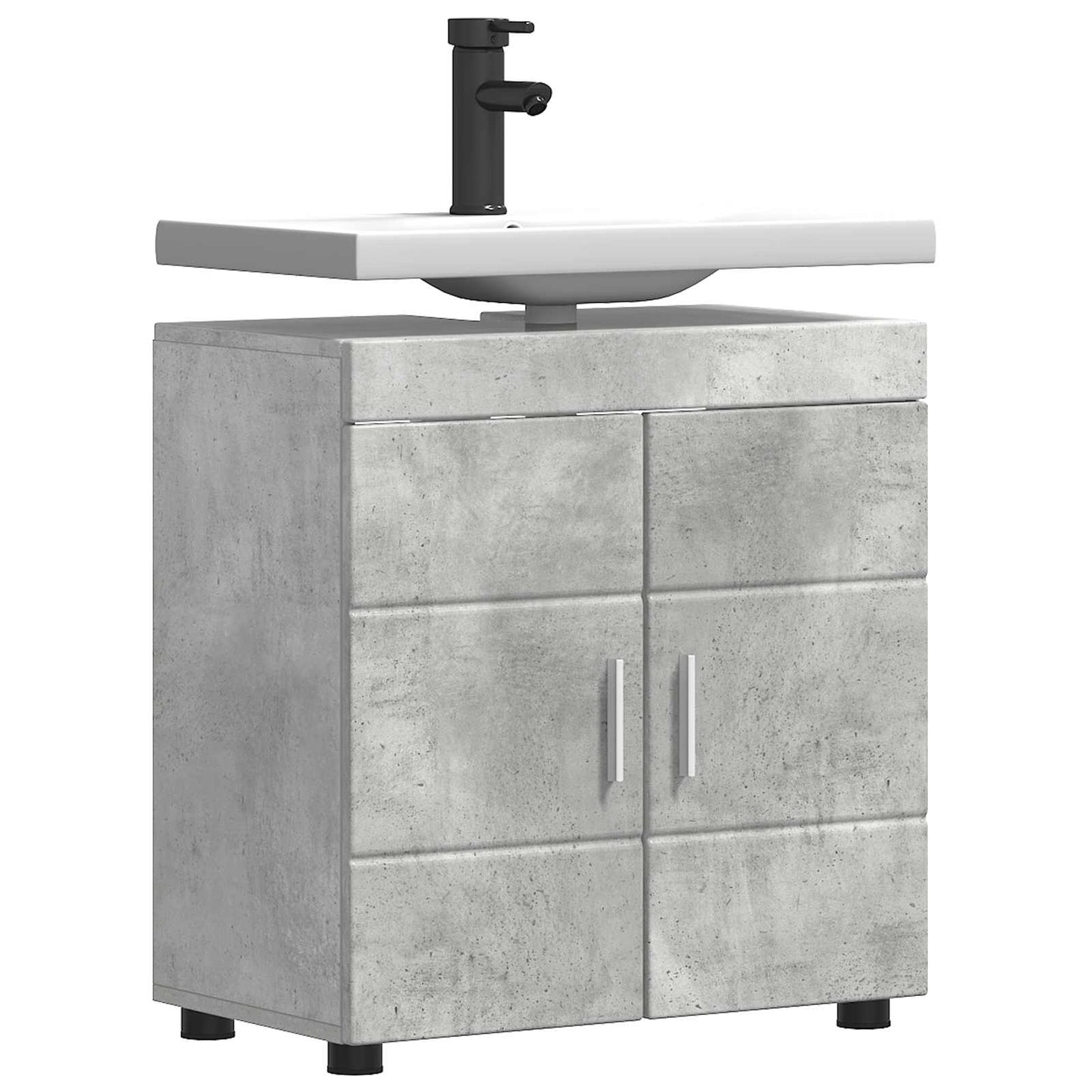 Badkamerkastenset met opslag TULUM Beton Grijs 60 x 34 x 63 cm