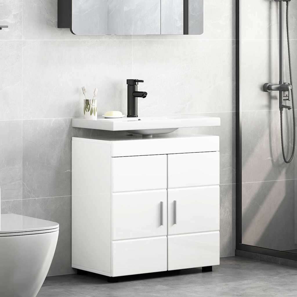 Badkamerkastenset TULUM Hoogglans wit 60 x 34 x 63 cm