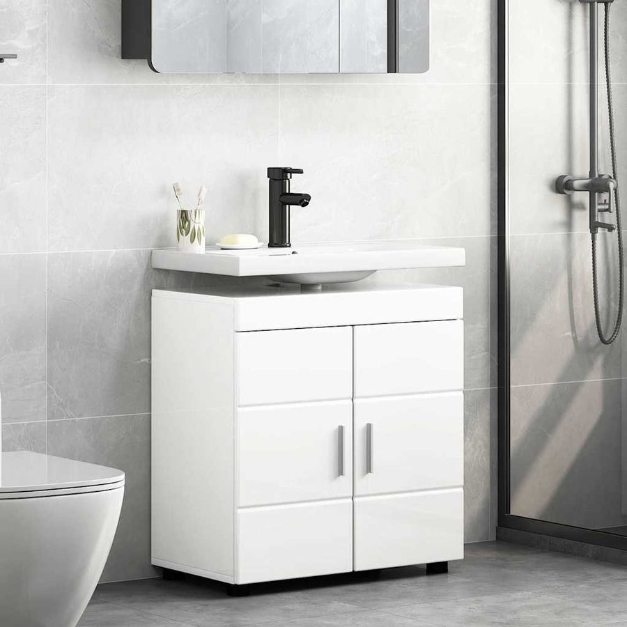 Badkamerkastenset TULUM Hoogglans wit 60 x 34 x 63 cm