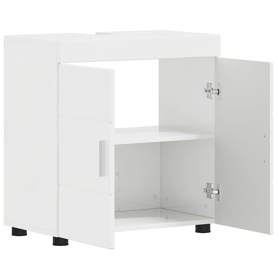 Badkamerkastenset TULUM Hoogglans wit 60 x 34 x 63 cm