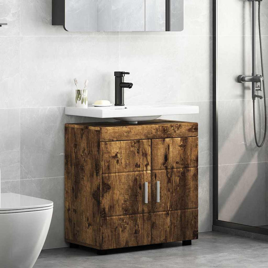 Badkamerkastenset TULUM Gerookt eiken 60 x 34 x 63 cm