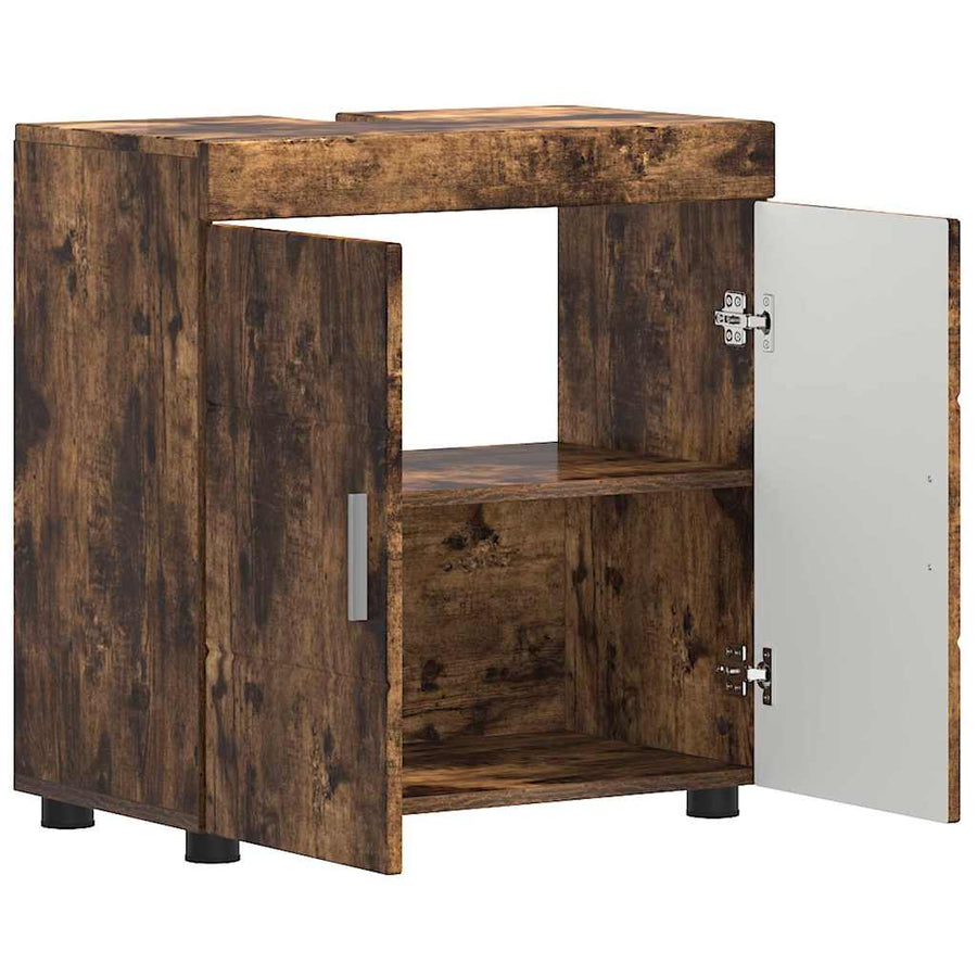 Badkamerkastenset TULUM Gerookt eiken 60 x 34 x 63 cm