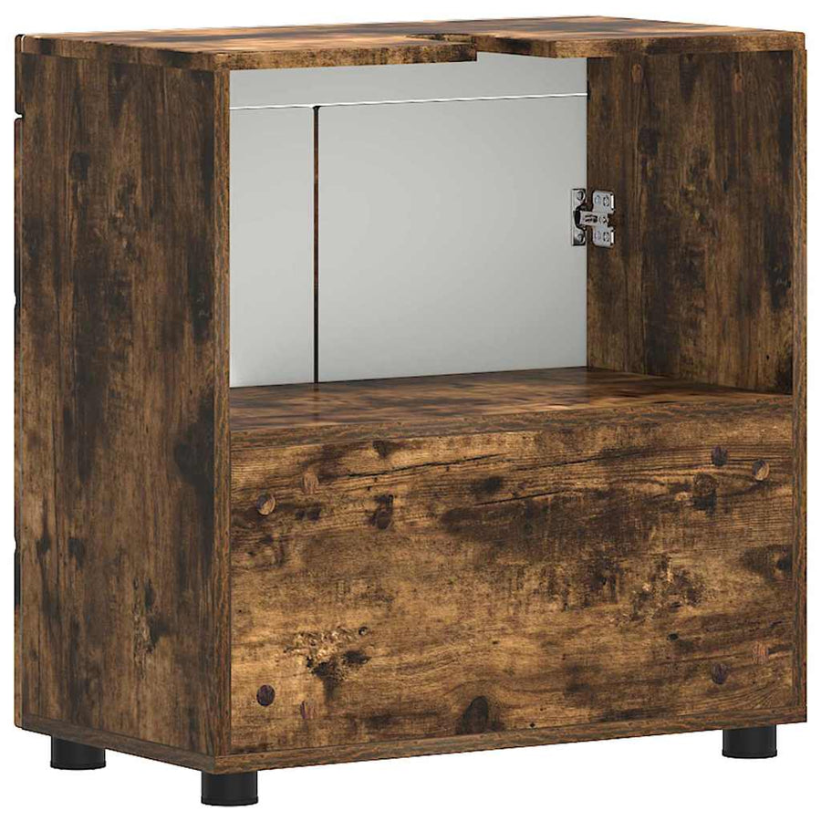 Badkamerkastenset TULUM Gerookt eiken 60 x 34 x 63 cm