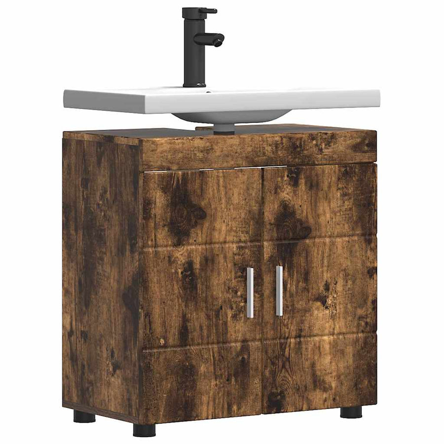 Badkamerkastenset TULUM Gerookt eiken 60 x 34 x 63 cm