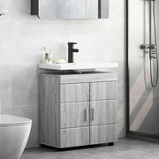 Badkamerkastenset Tulum 60x34x63 cm grijs