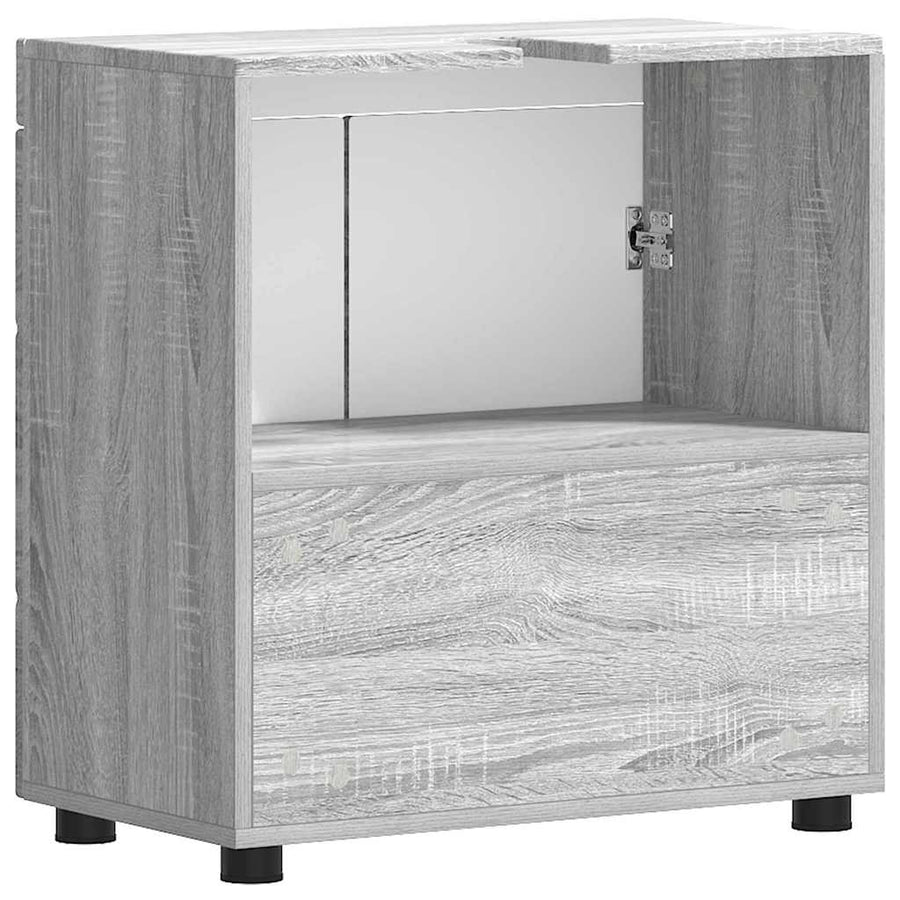 Badkamerkastenset met opslag TULUM Grijs Sonoma 60 x 34 x 63 cm