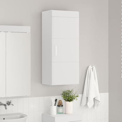Badkamer wandkast TULUM Wit 37 x 24,5 x 86 cm Bewerkt hout