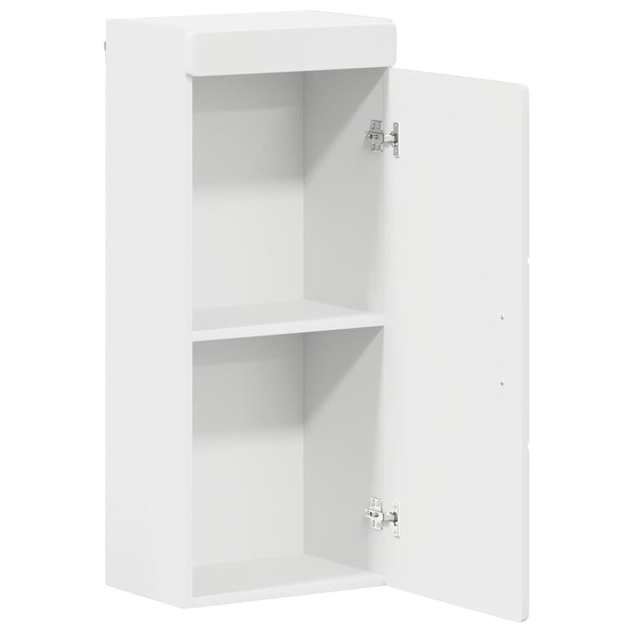 Badkamer wandkast TULUM Wit 37 x 24,5 x 86 cm Bewerkt hout