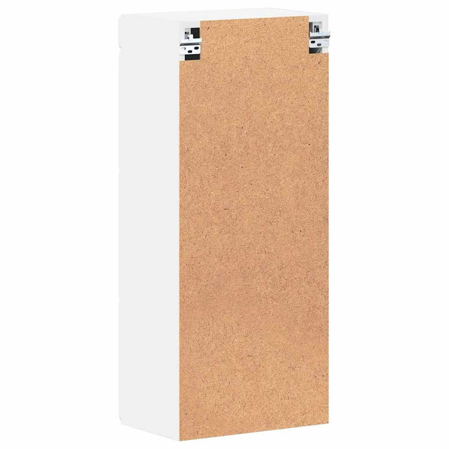 Badkamer wandkast TULUM Wit 37 x 24,5 x 86 cm Bewerkt hout