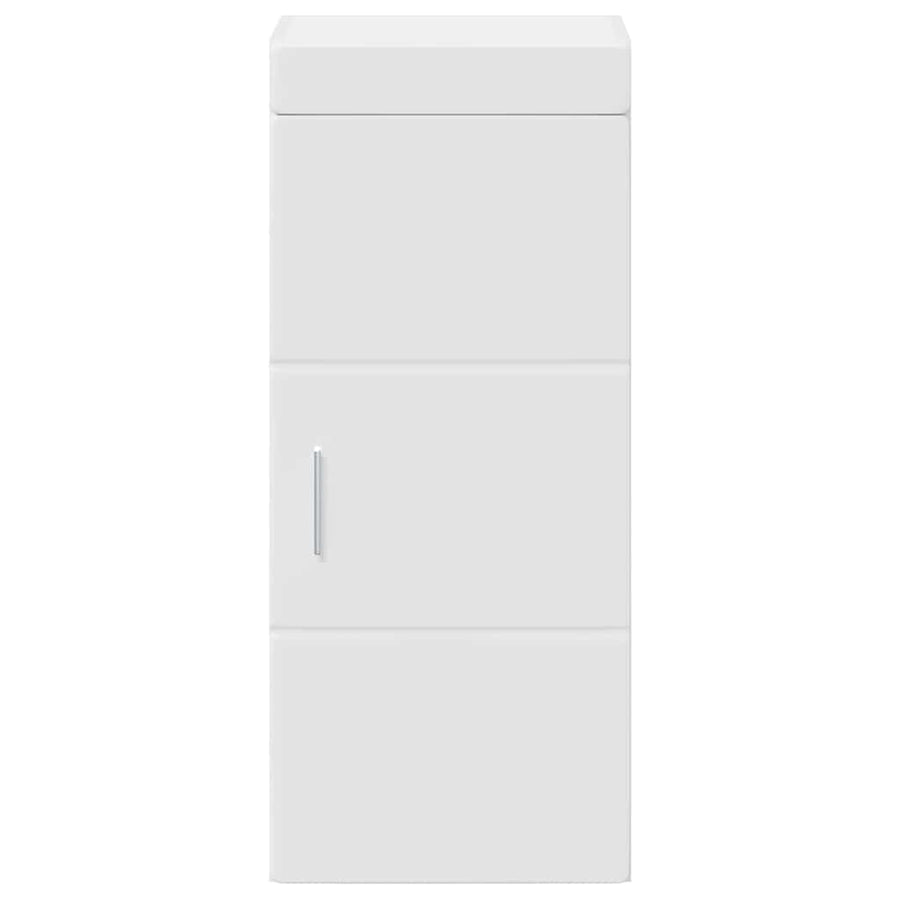Badkamer wandkast TULUM Wit 37 x 24,5 x 86 cm Bewerkt hout
