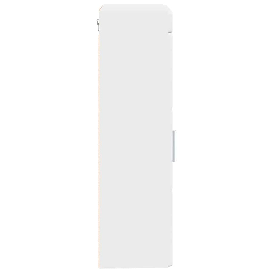 Badkamer wandkast TULUM Wit 37 x 24,5 x 86 cm Bewerkt hout