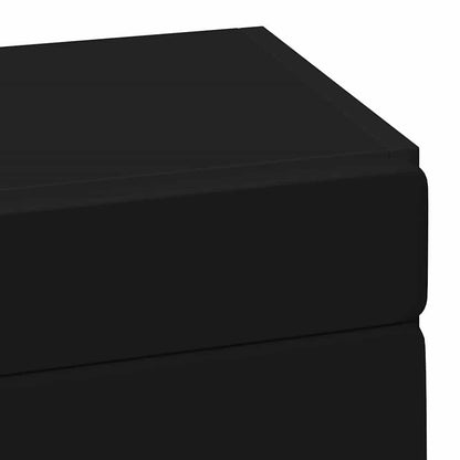 Badkamer wandkast TULUM Zwart 37 x 24,5 x 86 cm Bewerkt hout